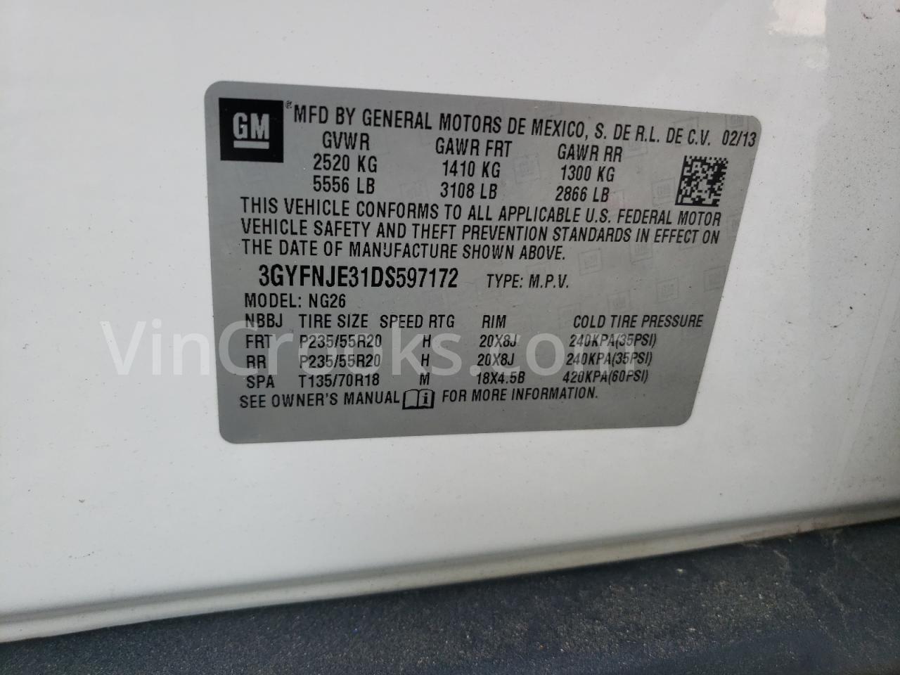 3GYFNJE31DS597172