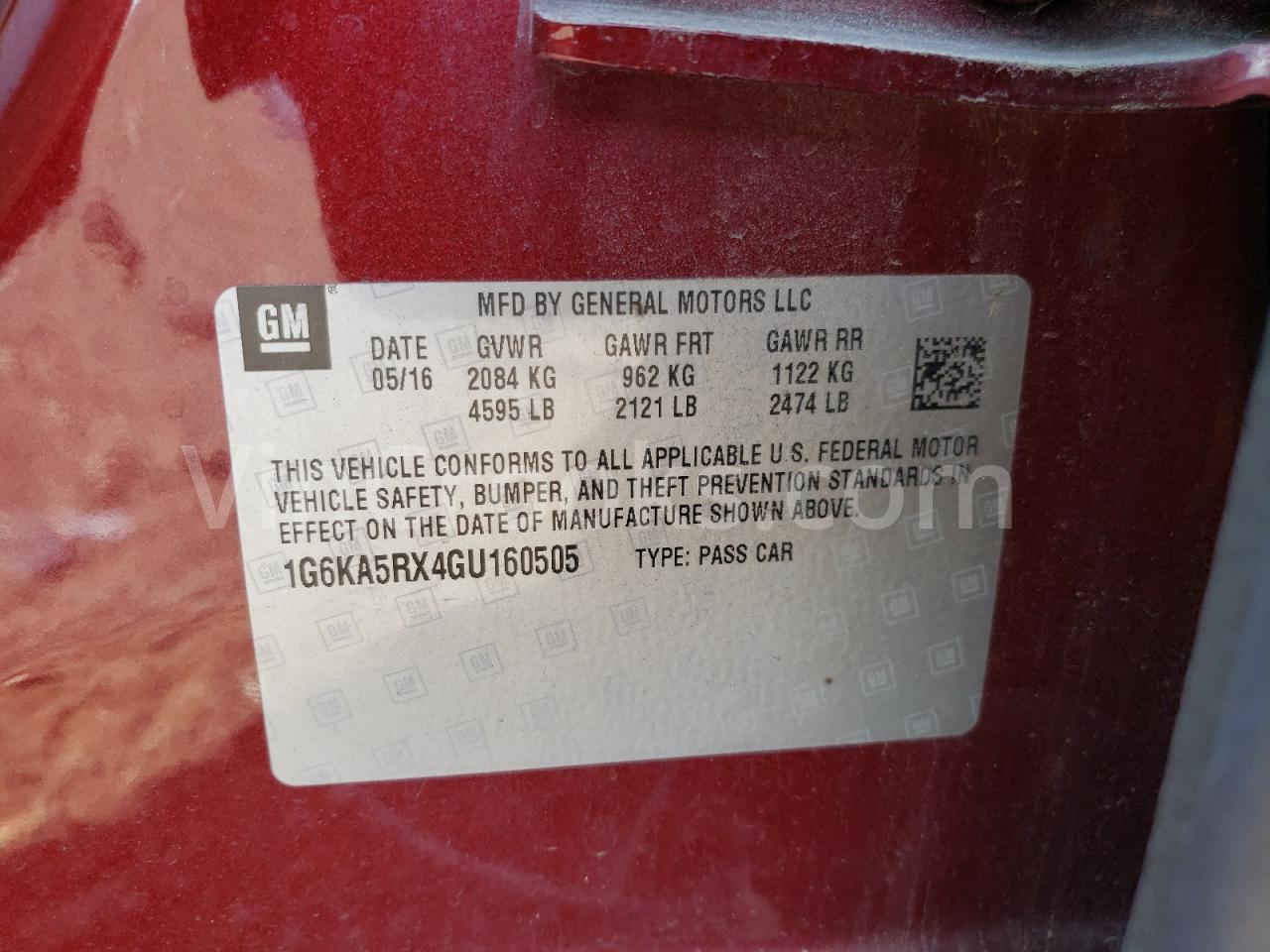 1G6KA5RX4GU160505
