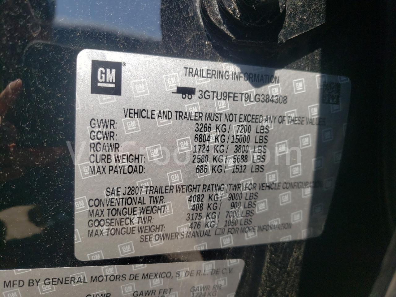 3GTU9FET9LG384308