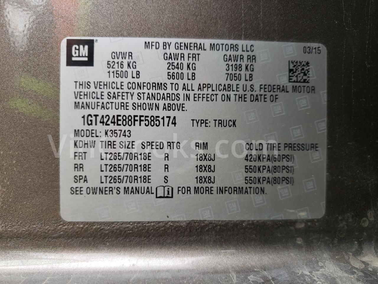 1GT424E88FF585174