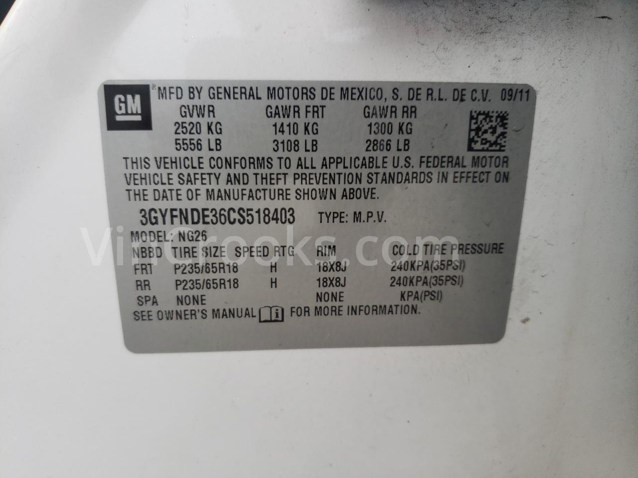 3GYFNDE36CS518403
