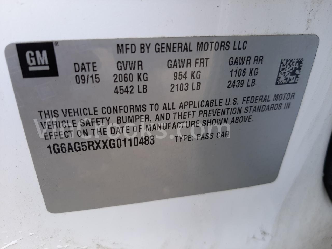 1G6AG5RXXG0110483
