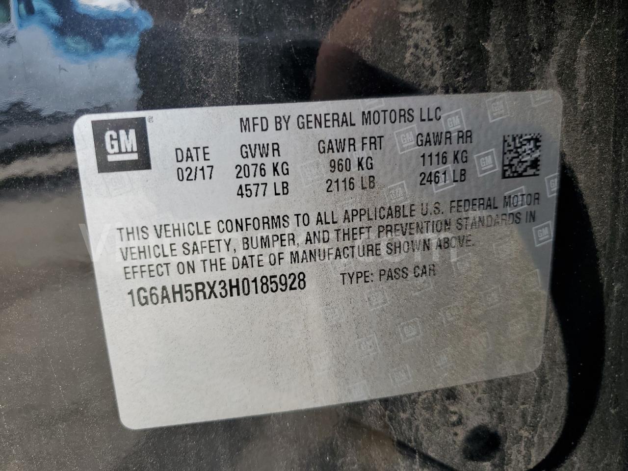 1G6AH5RX3H0185928