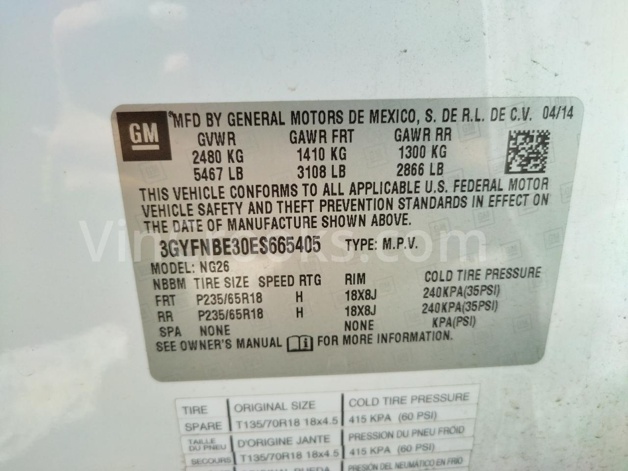 3GYFNBE30ES665405