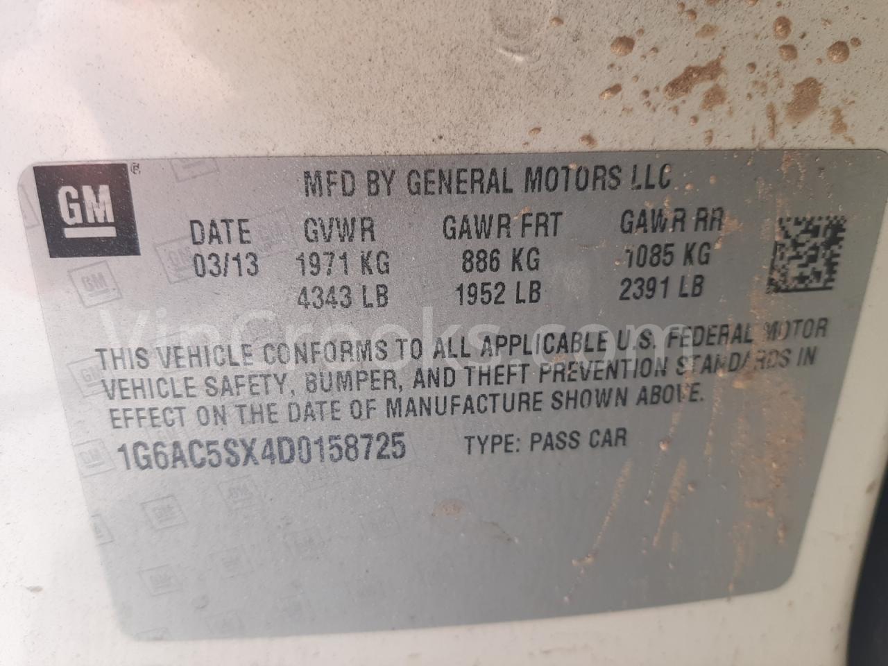 1G6AC5SX4D0158725