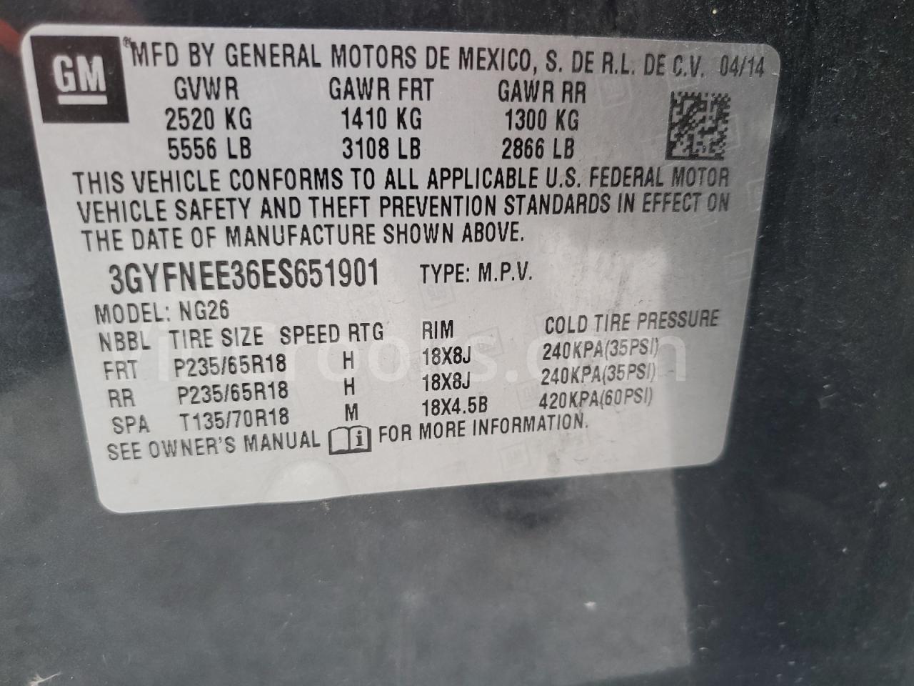 3GYFNEE36ES651901