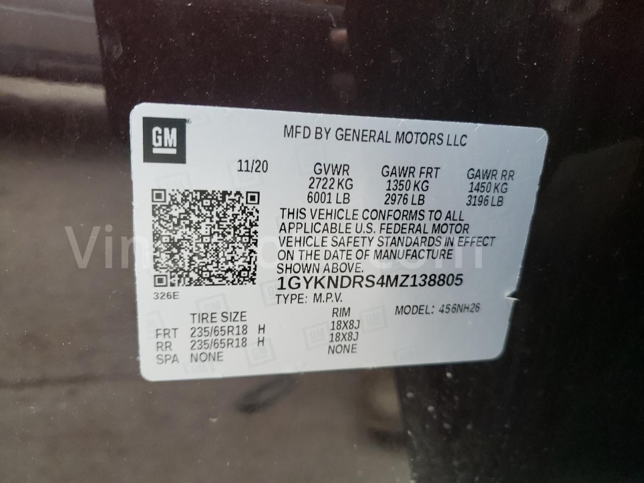 1GYKNDRS4MZ138805