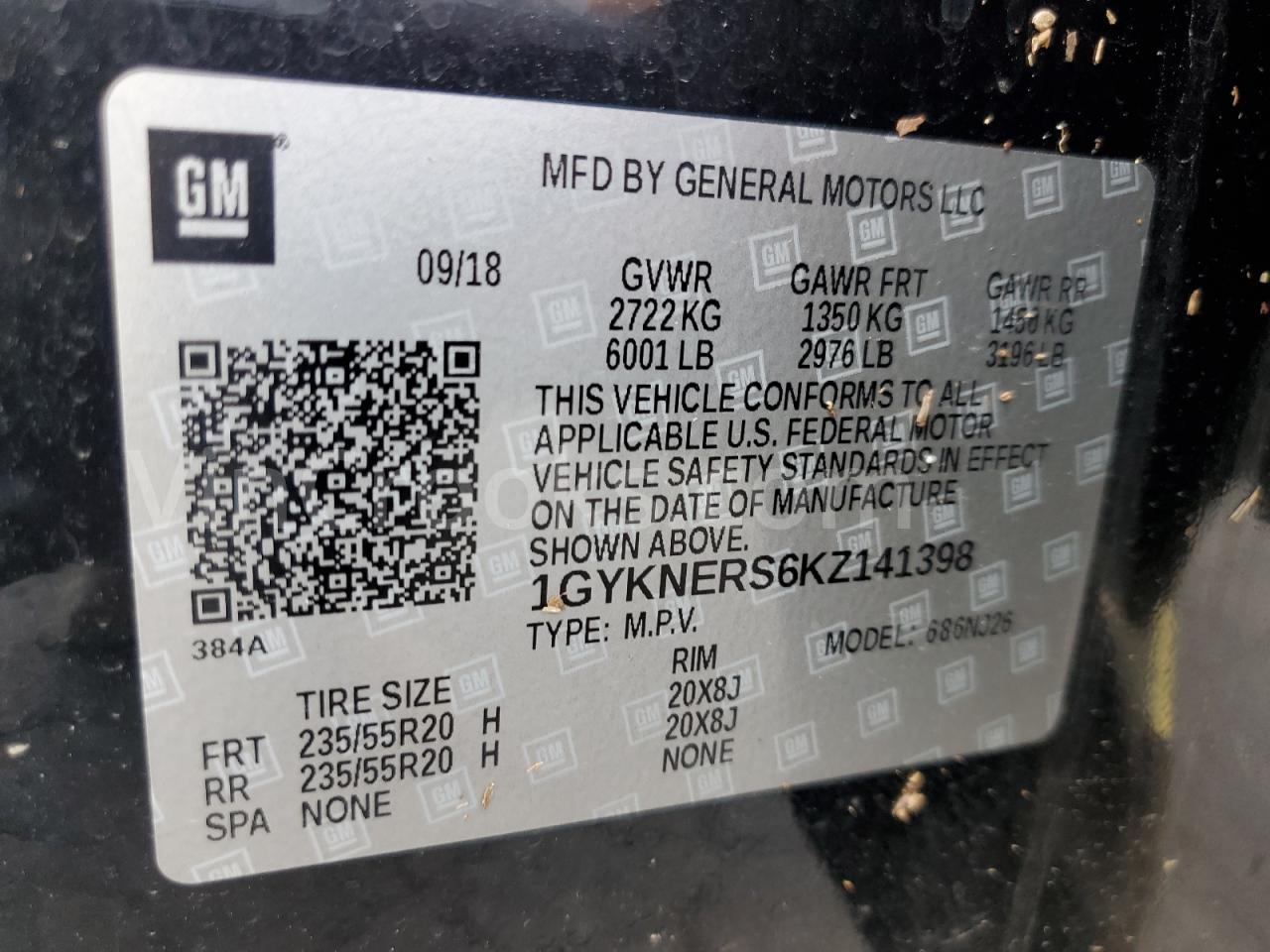 1GYKNERS6KZ141398