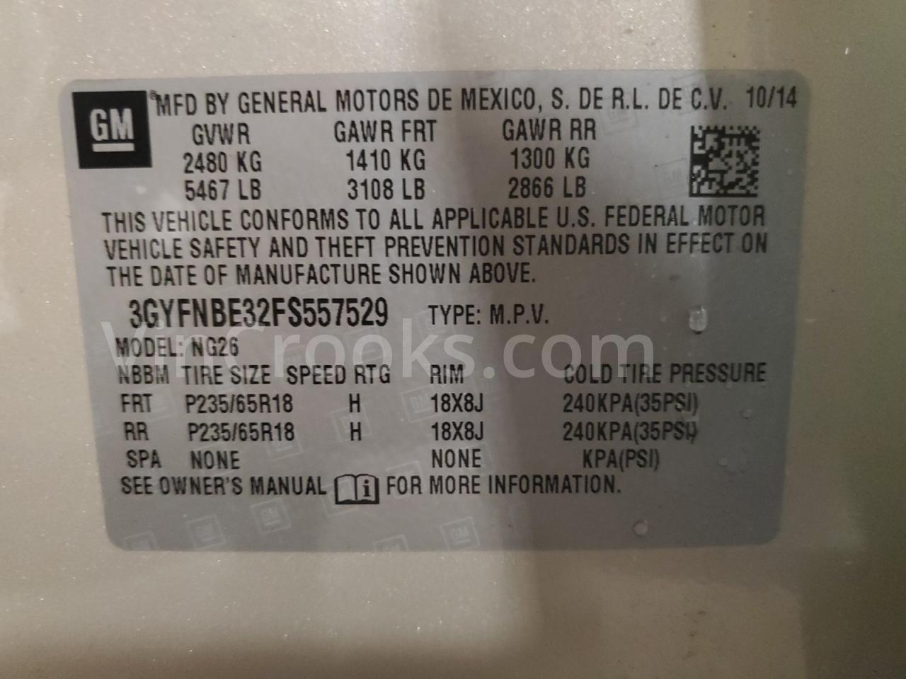 3GYFNBE32FS557529