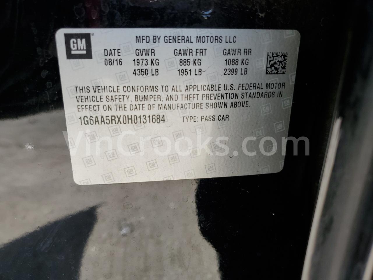 1G6AA5RX0H0131684
