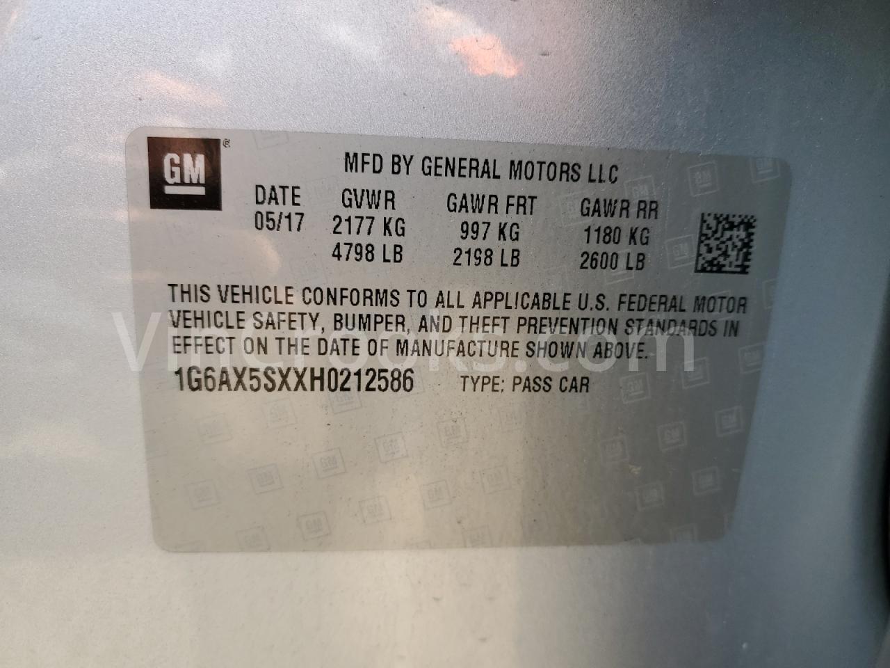 1G6AX5SXXH0212586