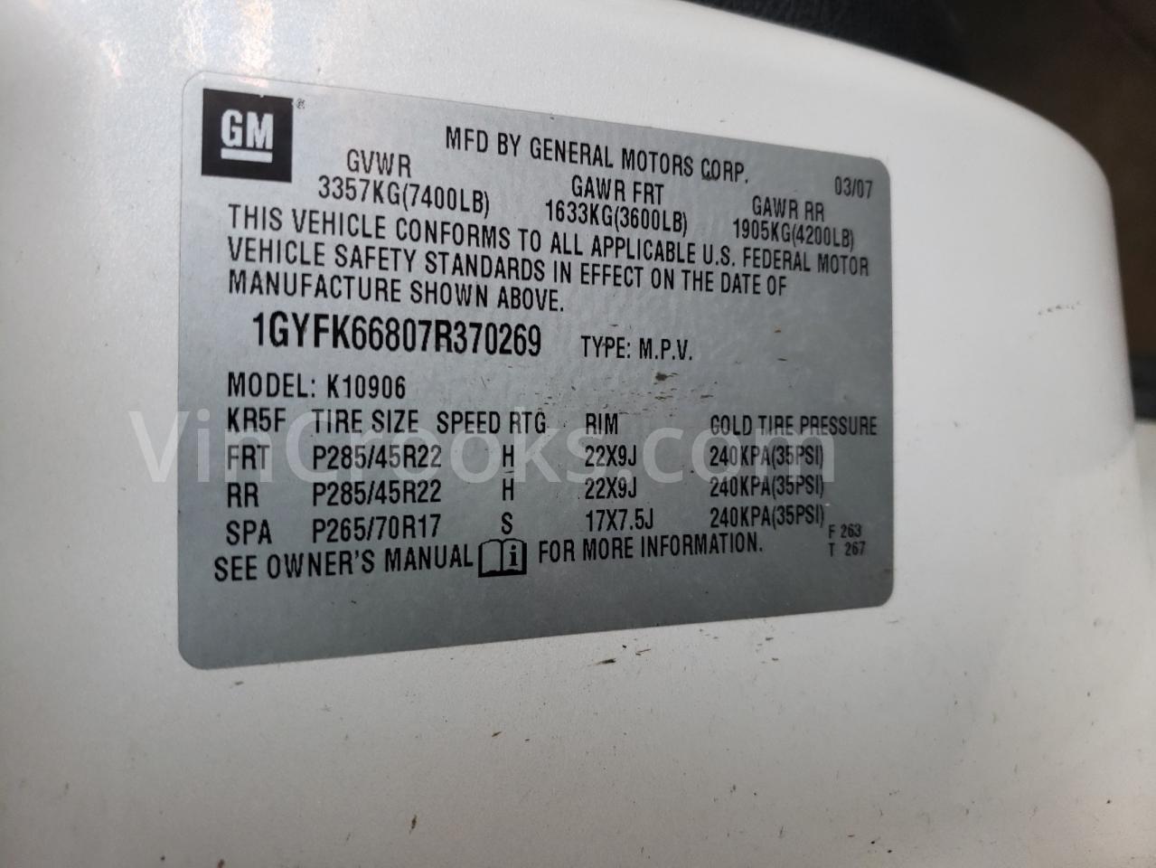 1GYFK66807R370269