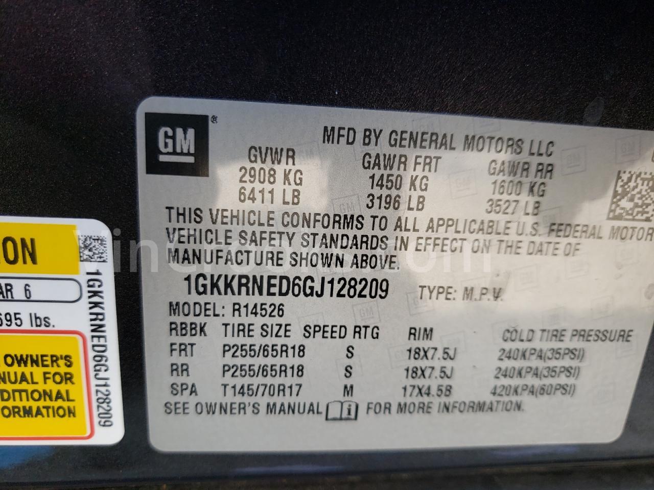1GKKRNED6GJ128209