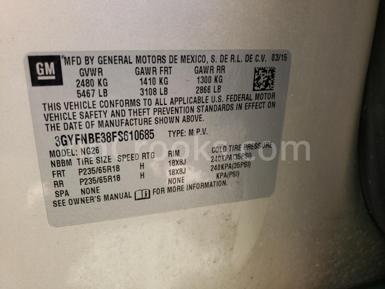 3GYFNBE38FS610685