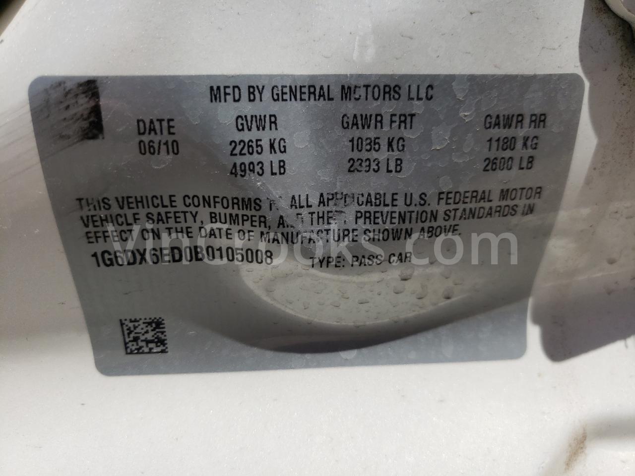 1G6DX6ED0B0105008