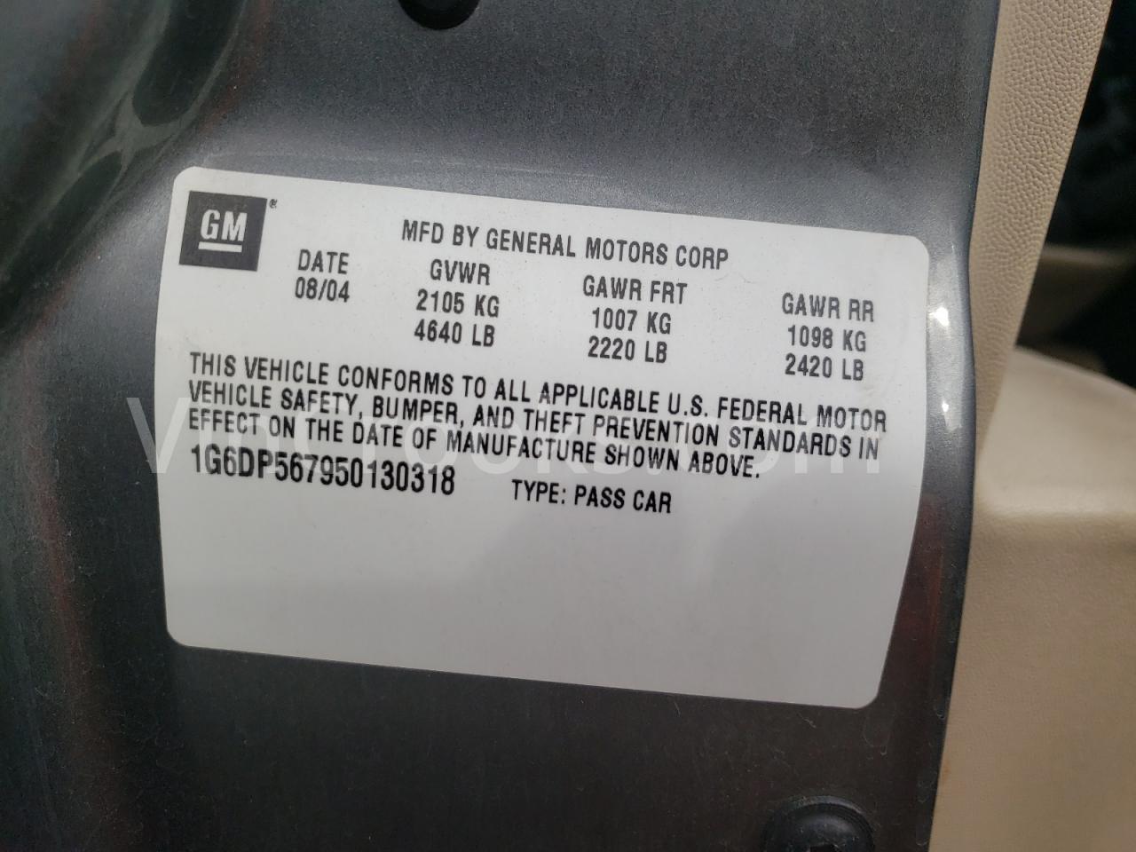 1G6DP567950130318
