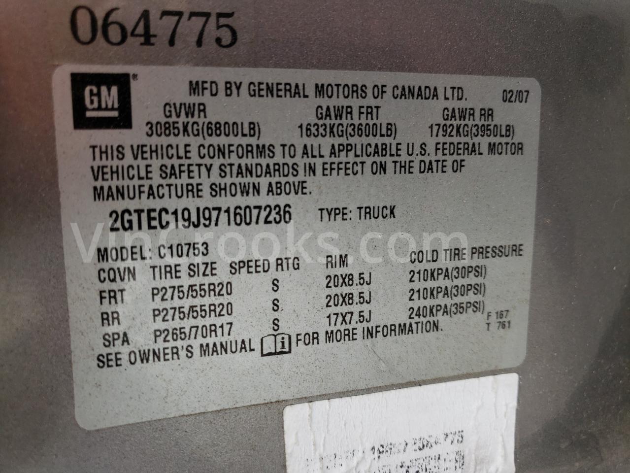 2GTEC19J971607236