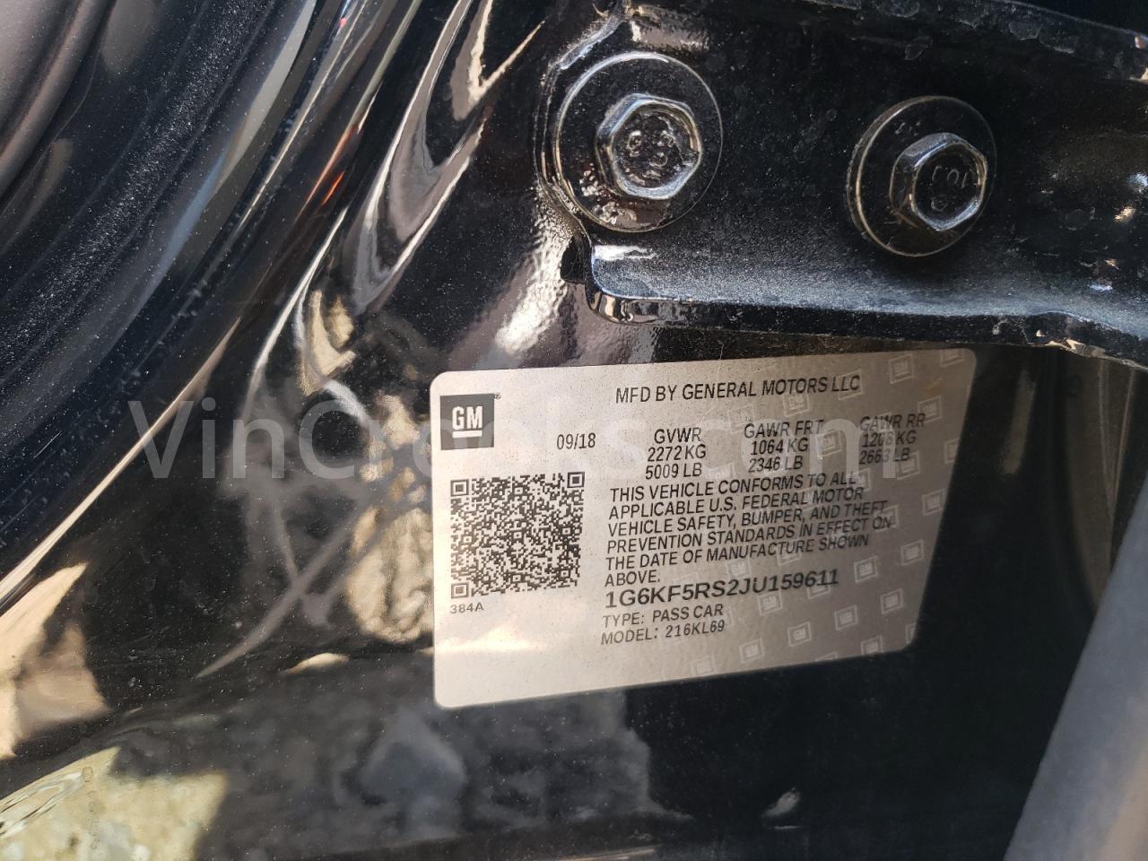 1G6KF5RS2JU159611