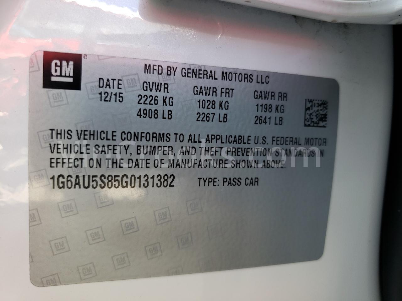 1G6AU5S85G0131382