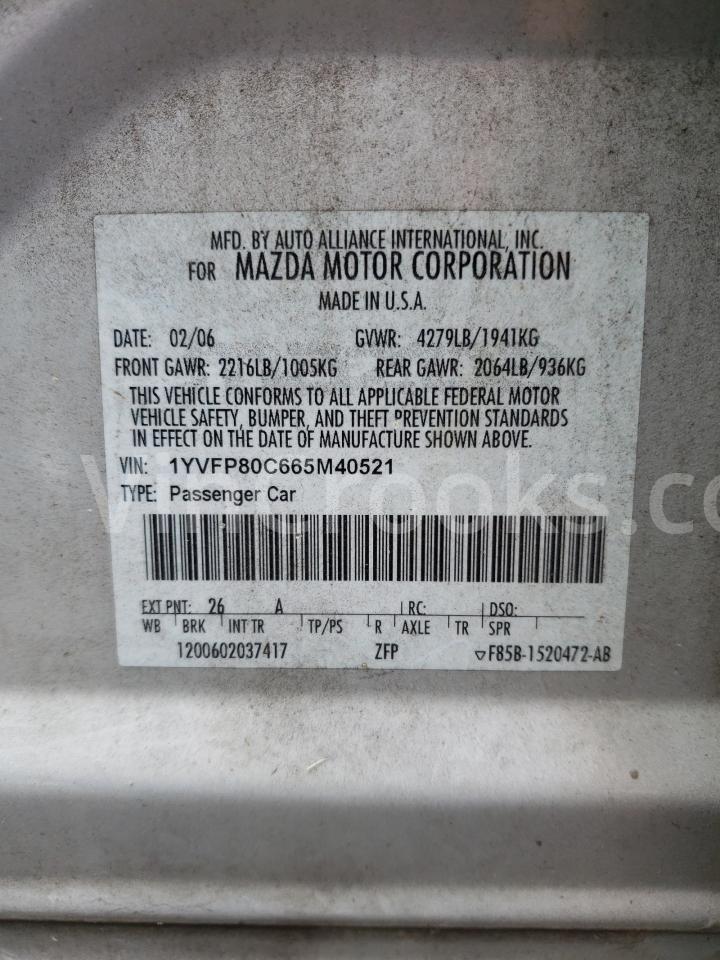 1YVFP80C665M40521