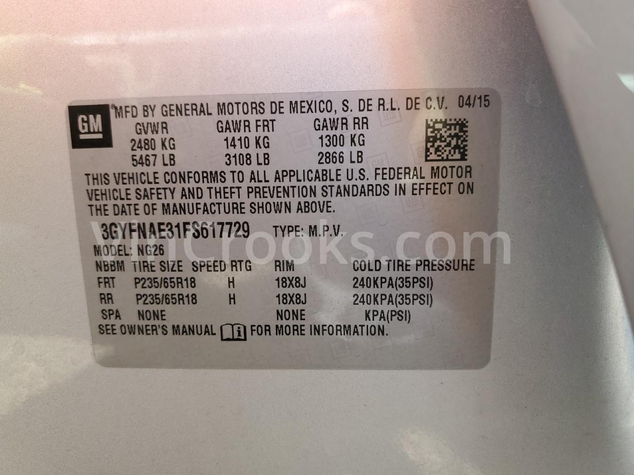 3GYFNAE31FS617729