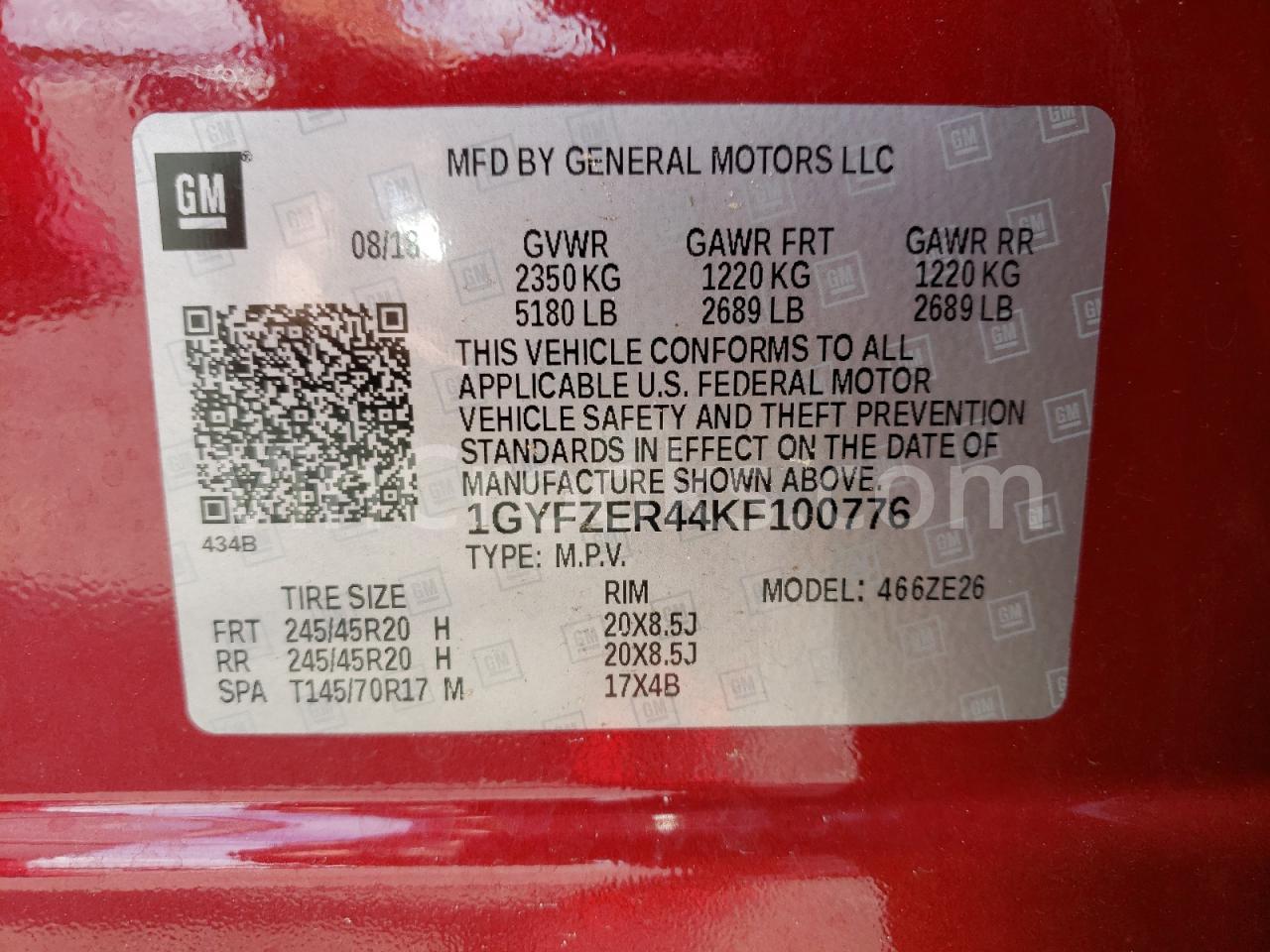 1GYFZER44KF100776