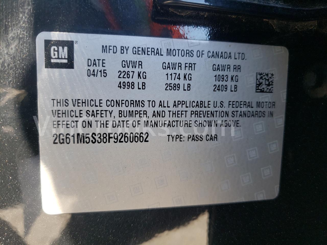 2G61M5S38F9260662