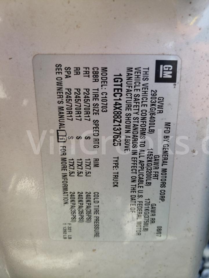 1GTEC14X88Z137625