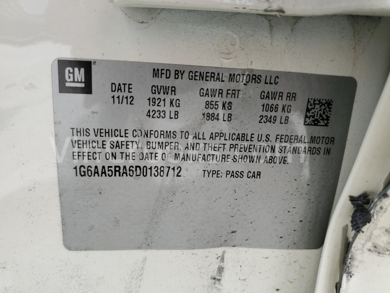 1G6AA5RA6D0138712