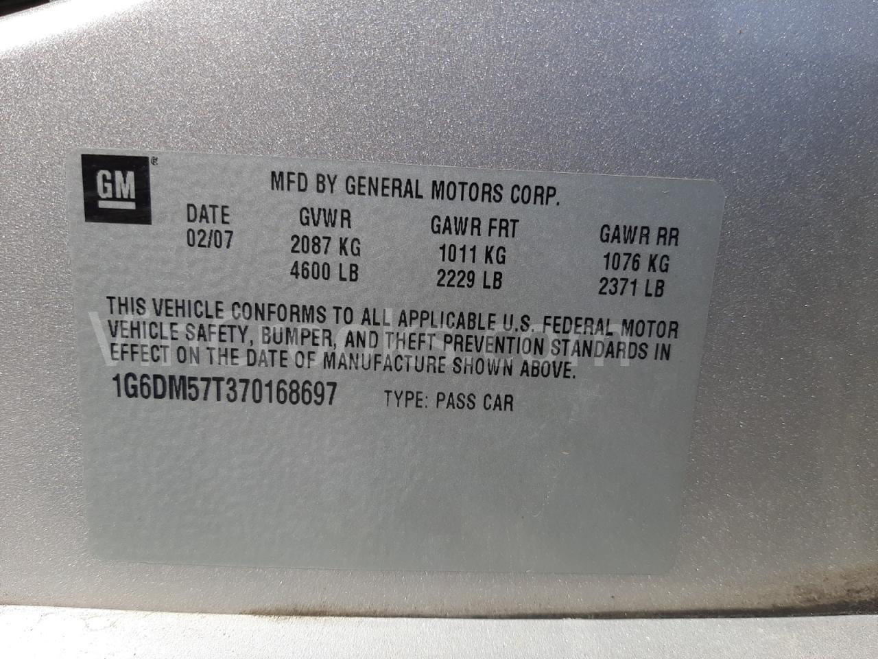 1G6DM57T370168697