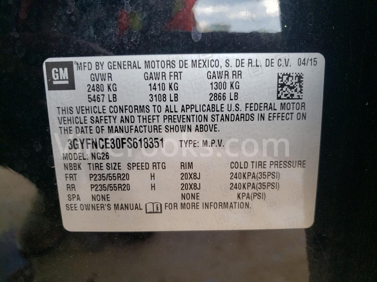 3GYFNCE30FS618351