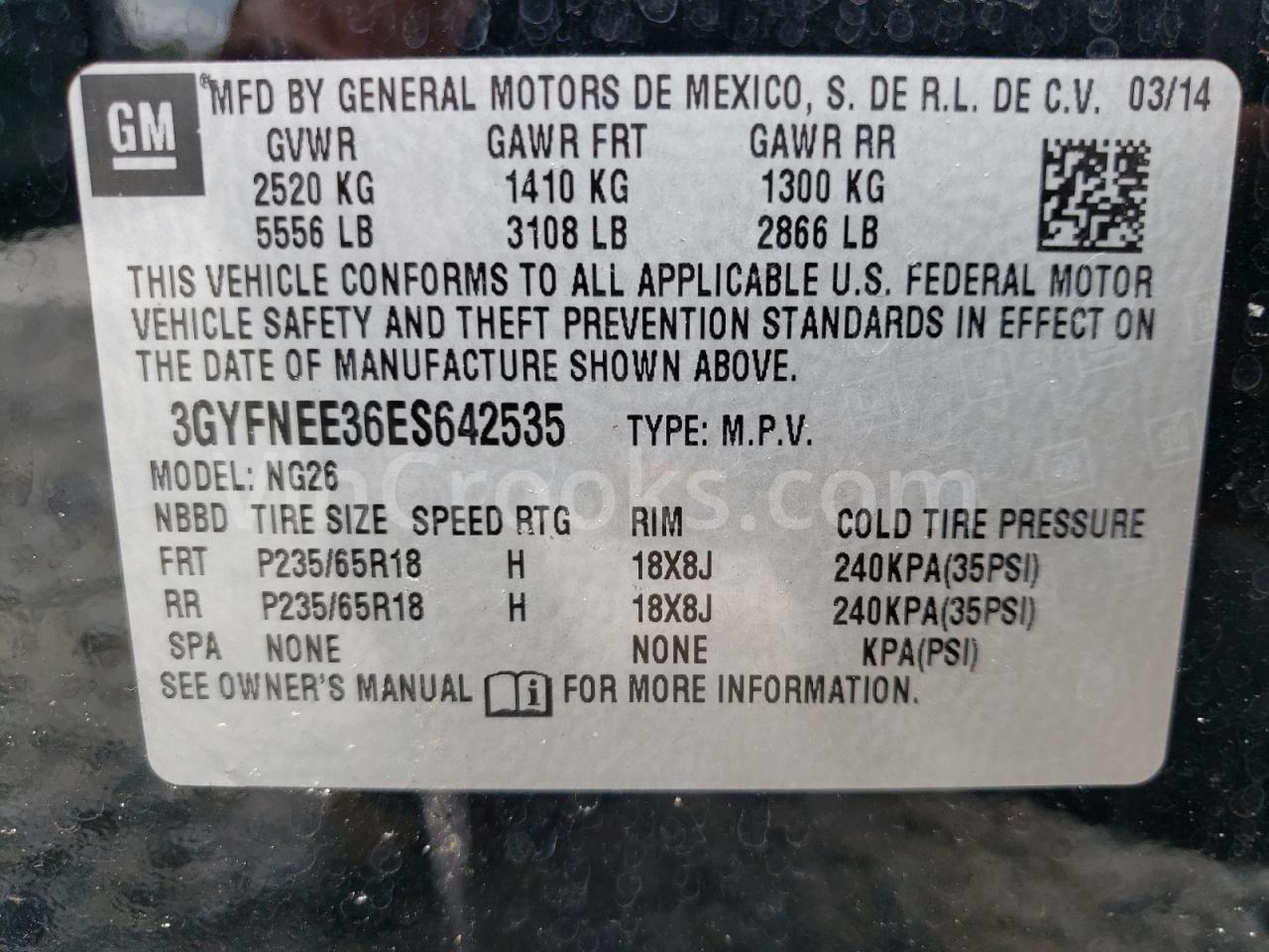 3GYFNEE36ES642535