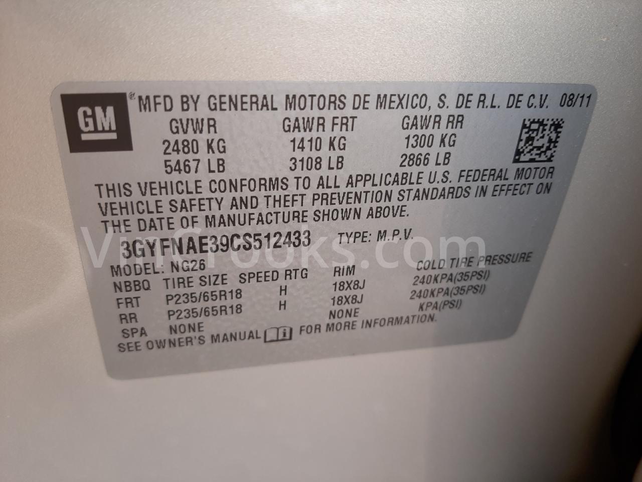 3GYFNAE39CS512433