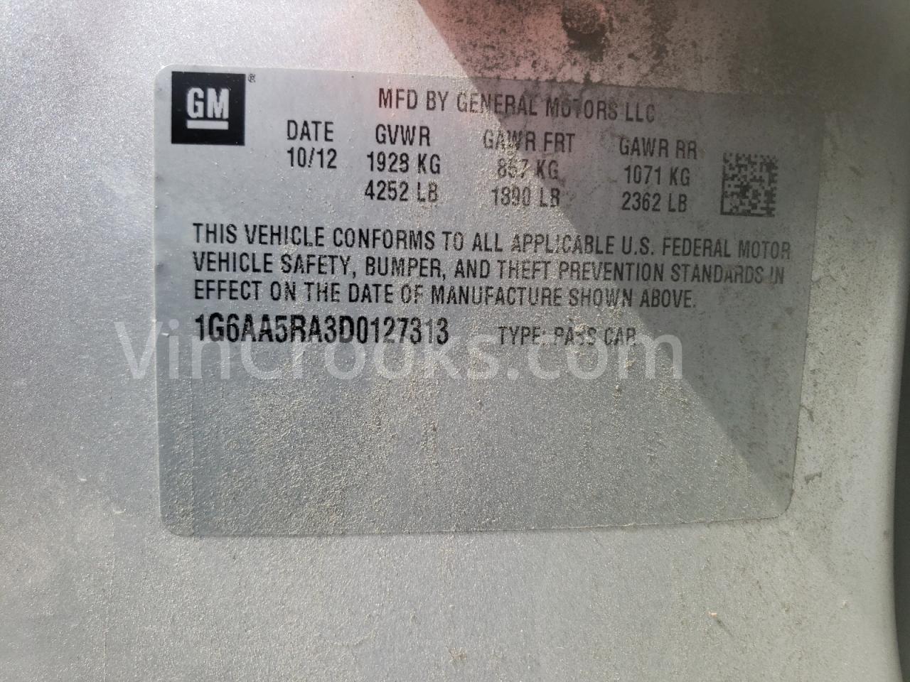 1G6AA5RA3D0127313