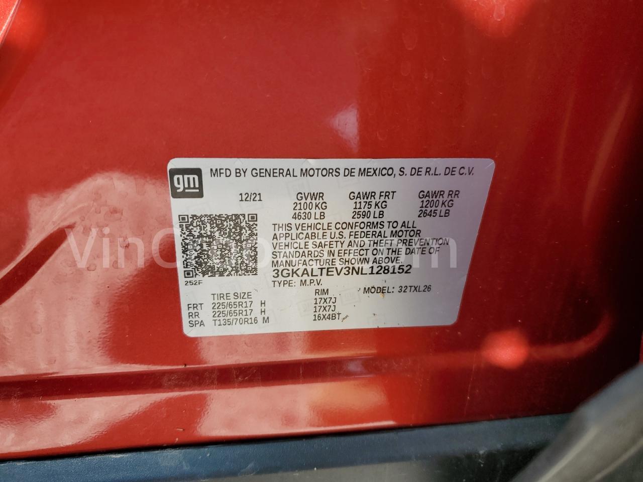3GKALTEV3NL128152
