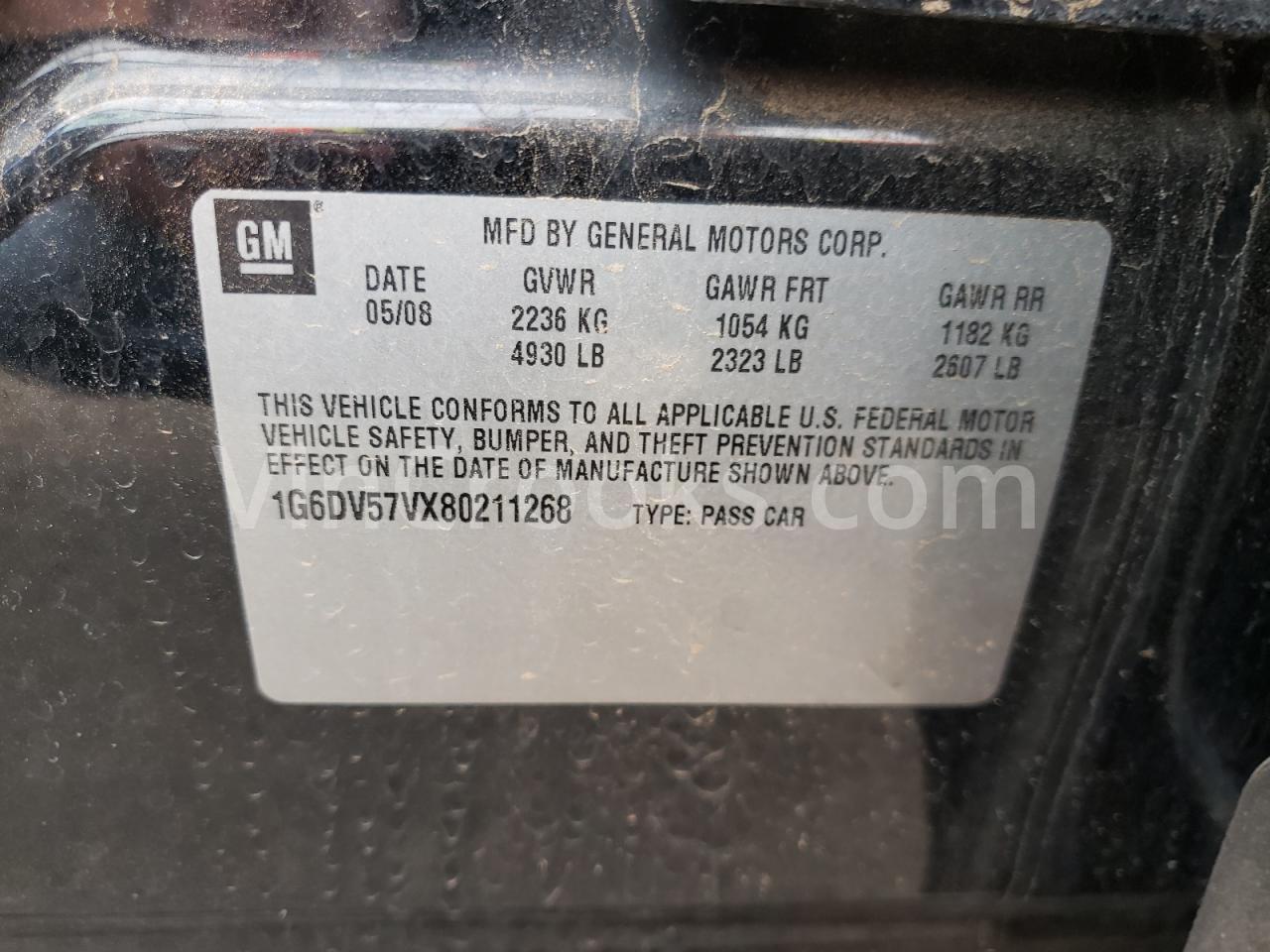 1G6DV57VX80211268