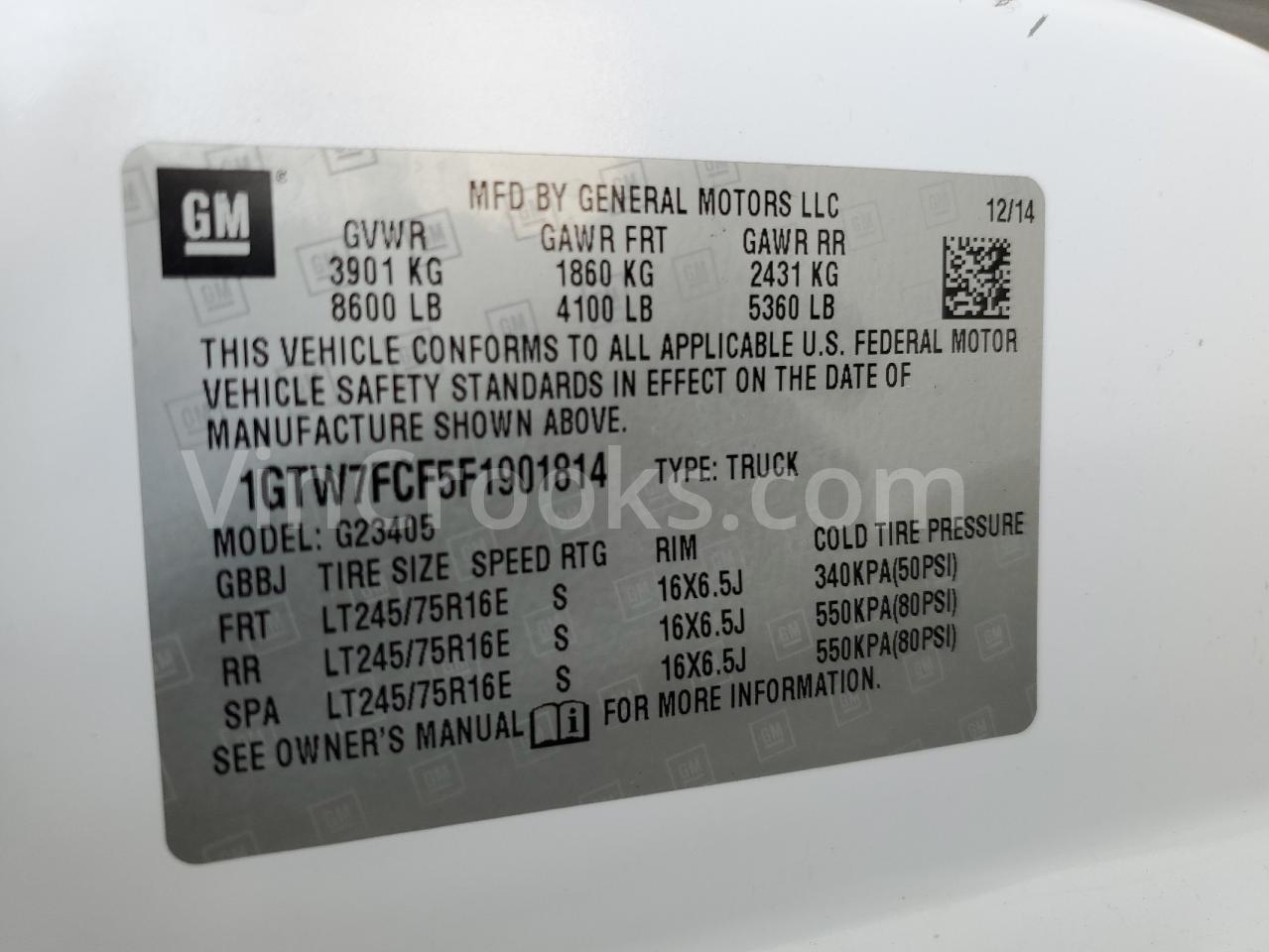 1GTW7FCF5F1901814