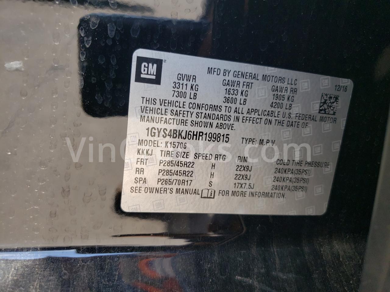 1GYS4BKJ6HR199815