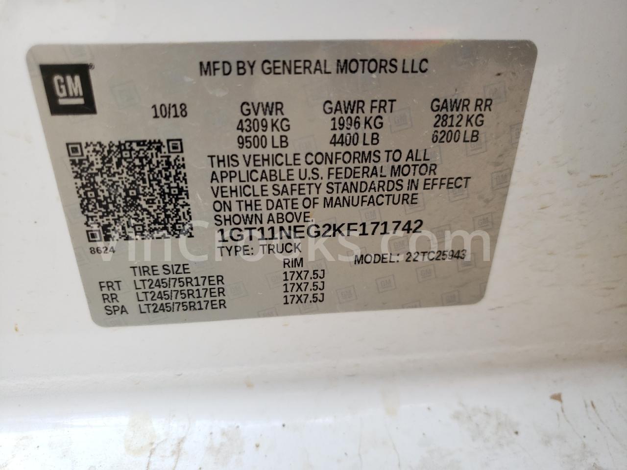 1GT11NEG2KF171742
