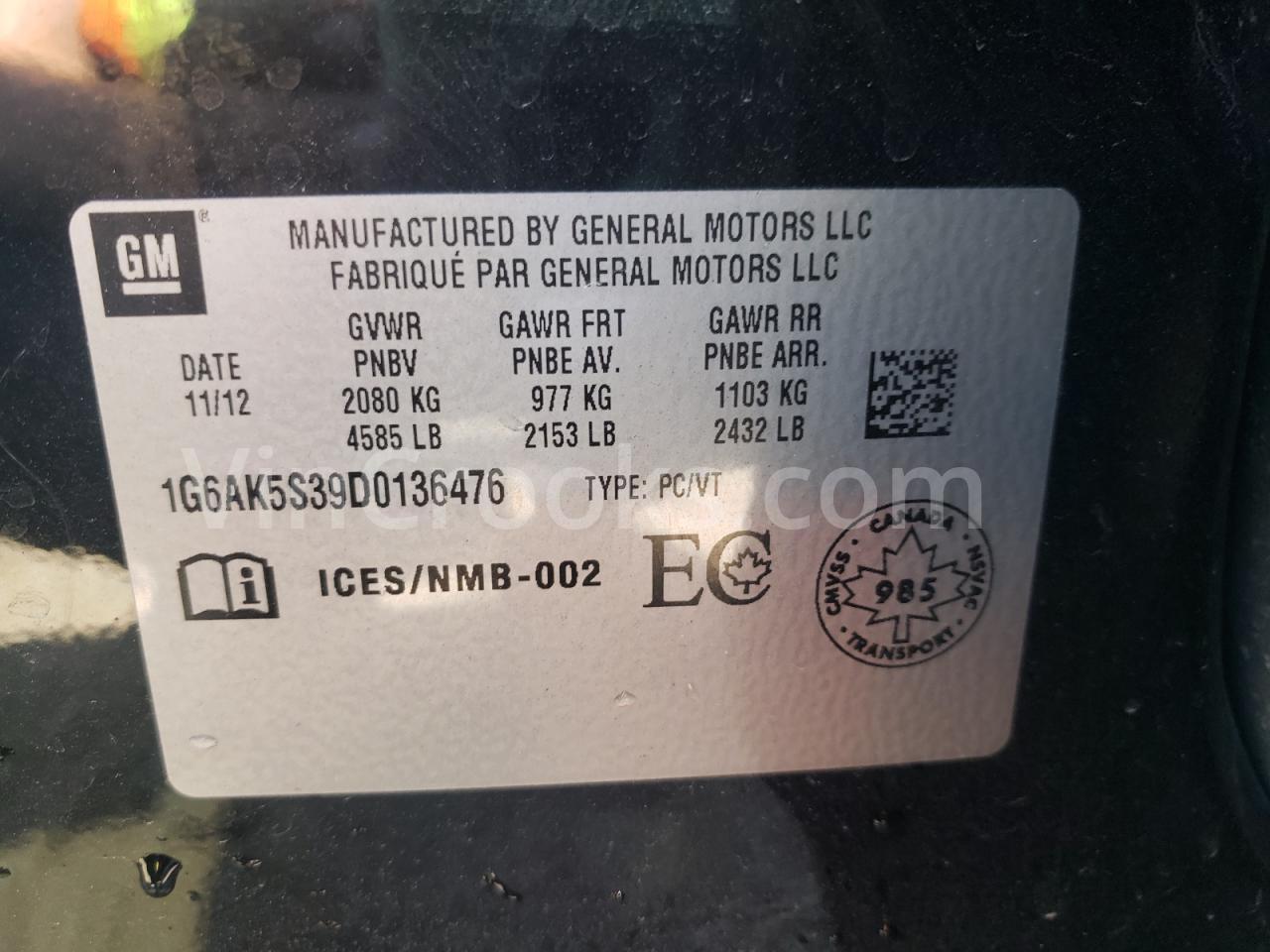 1G6AK5S39D0136476