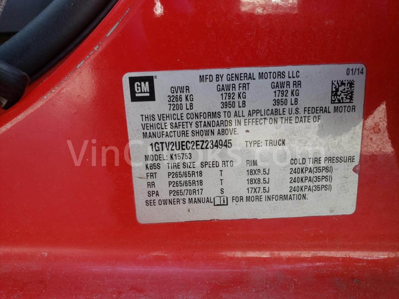 1GTV2UEC2EZ234945