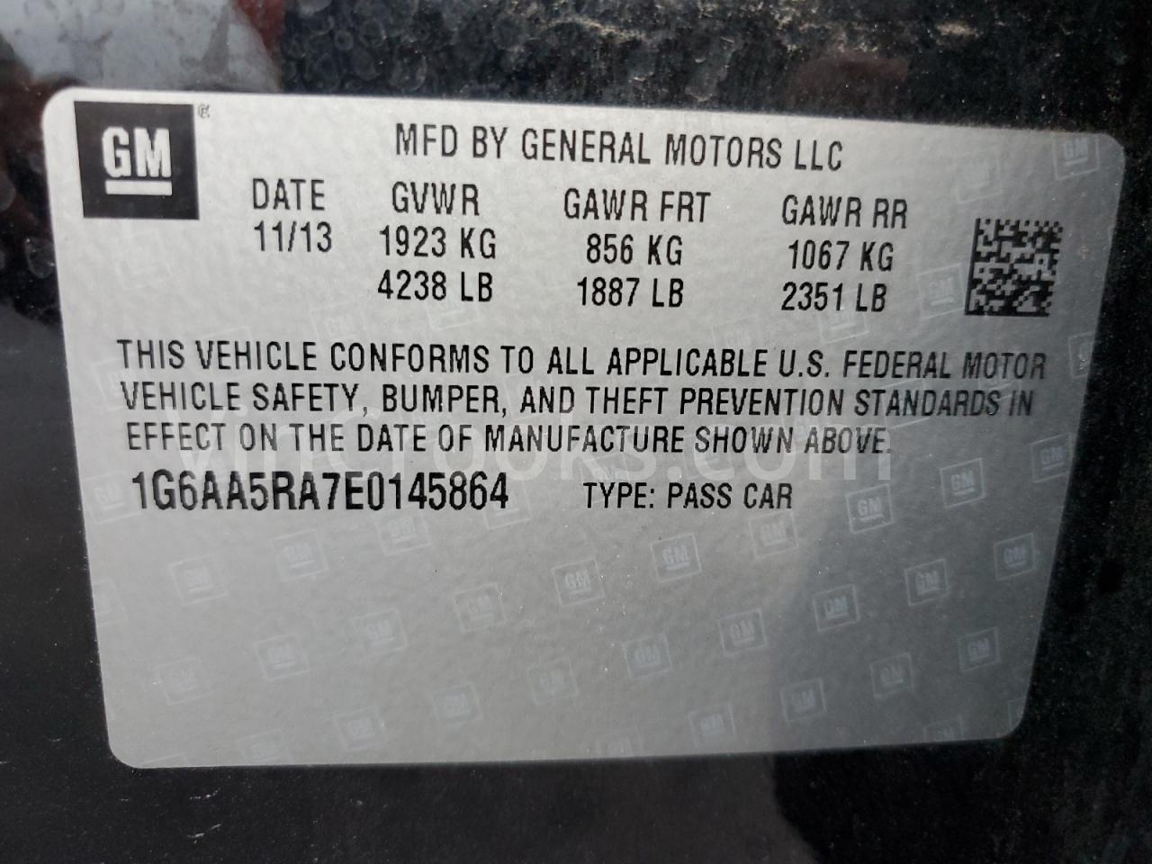 1G6AA5RA7E0145864