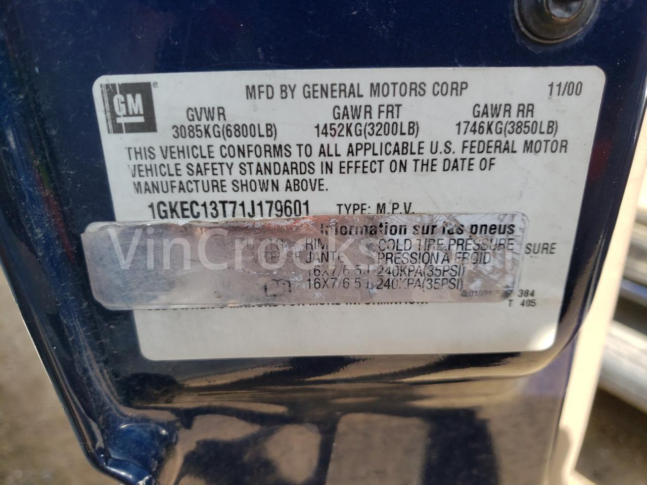 1GKEC13T71J179601