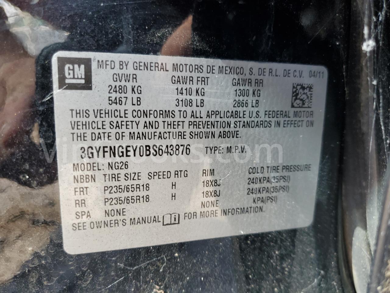 3GYFNGEY0BS643876