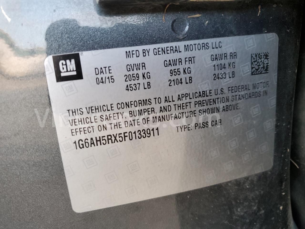1G6AH5RX5F0133911