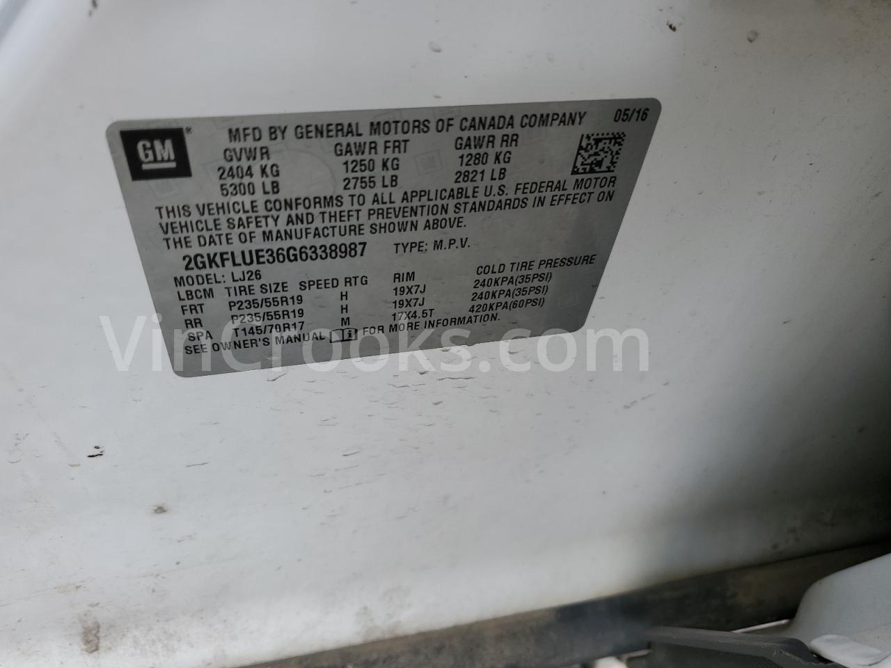 2GKFLUE36G6338987