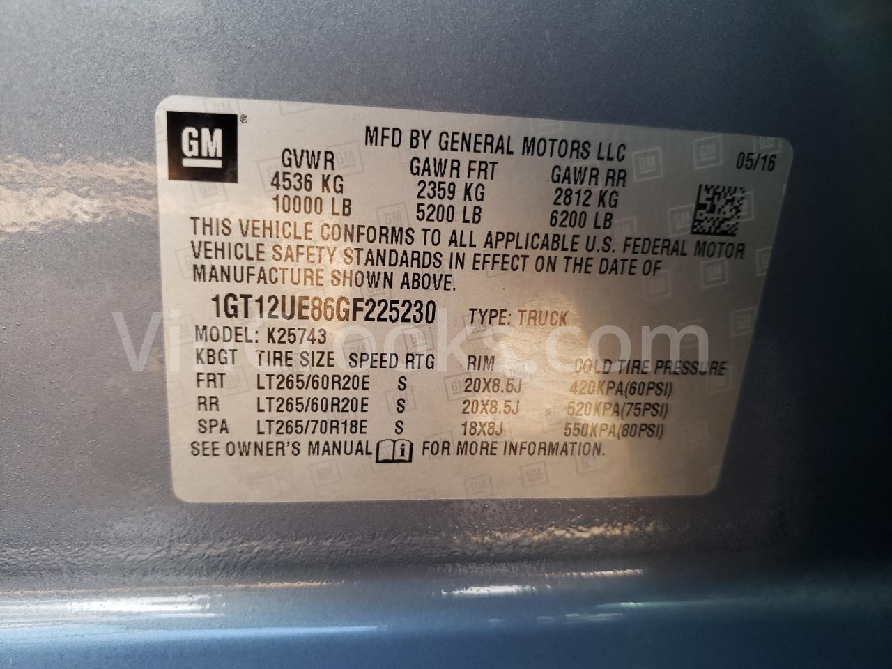 1GT12UE86GF225230