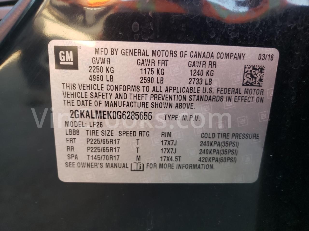 2GKALMEK0G6285656