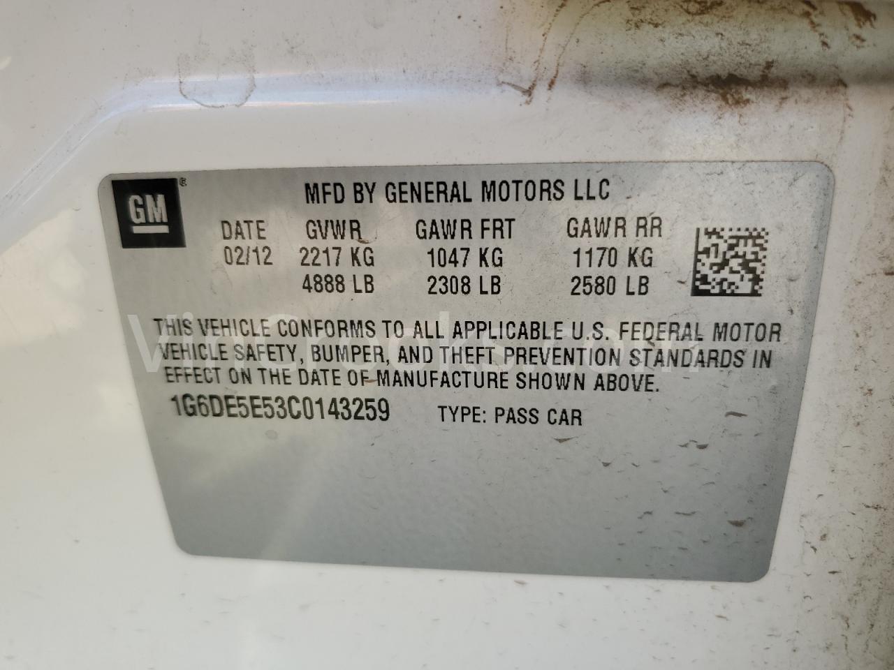 1G6DE5E53C0143259
