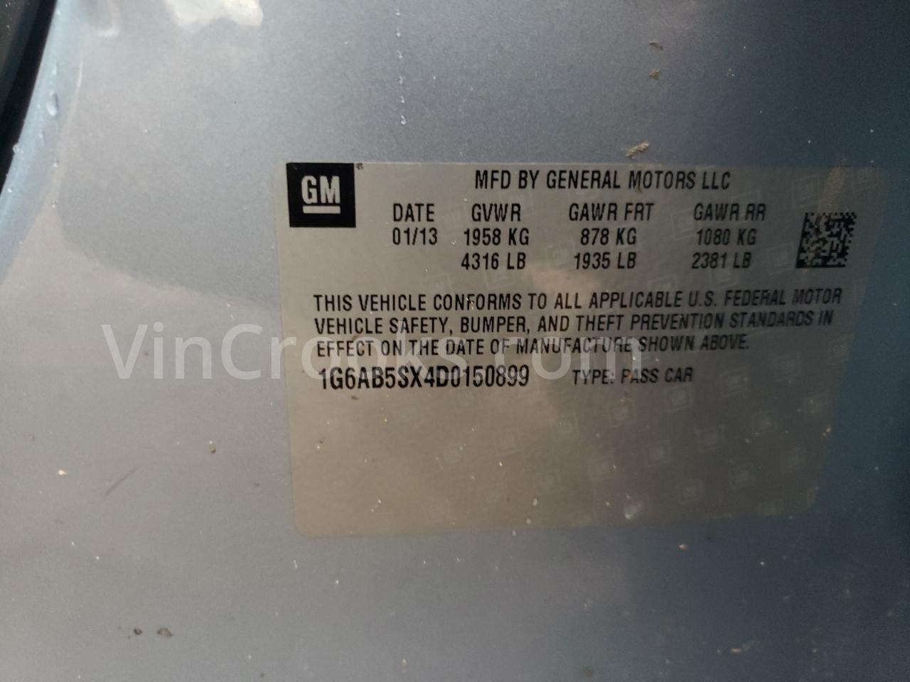 1G6AB5SX4D0150899